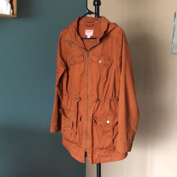 rust anorak jacket